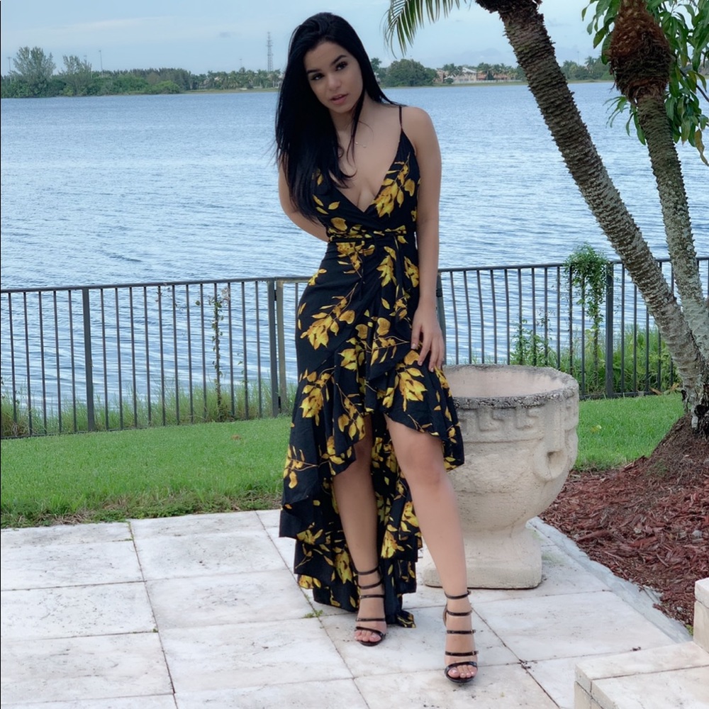 Laura Ruffle Maxi Dress